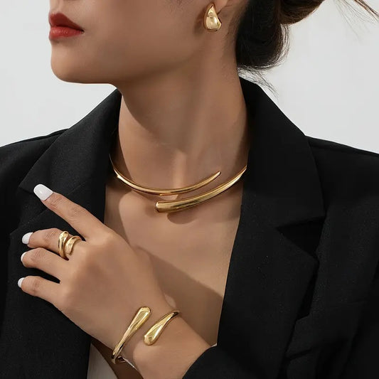 4-teiliges Regal-Strass-Brautset